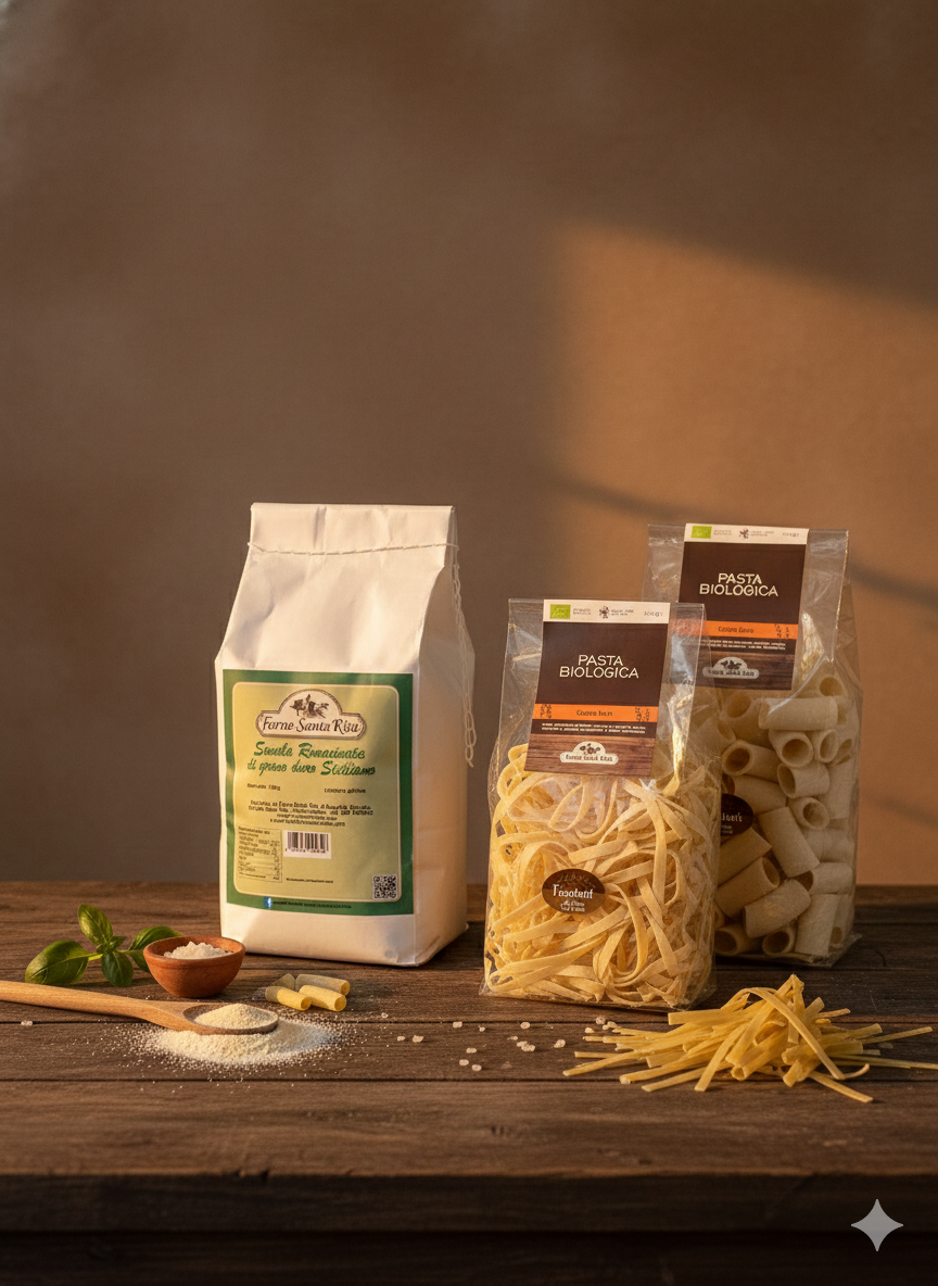 Sizilianische Pasta und Mehl von Forno Santa Rita