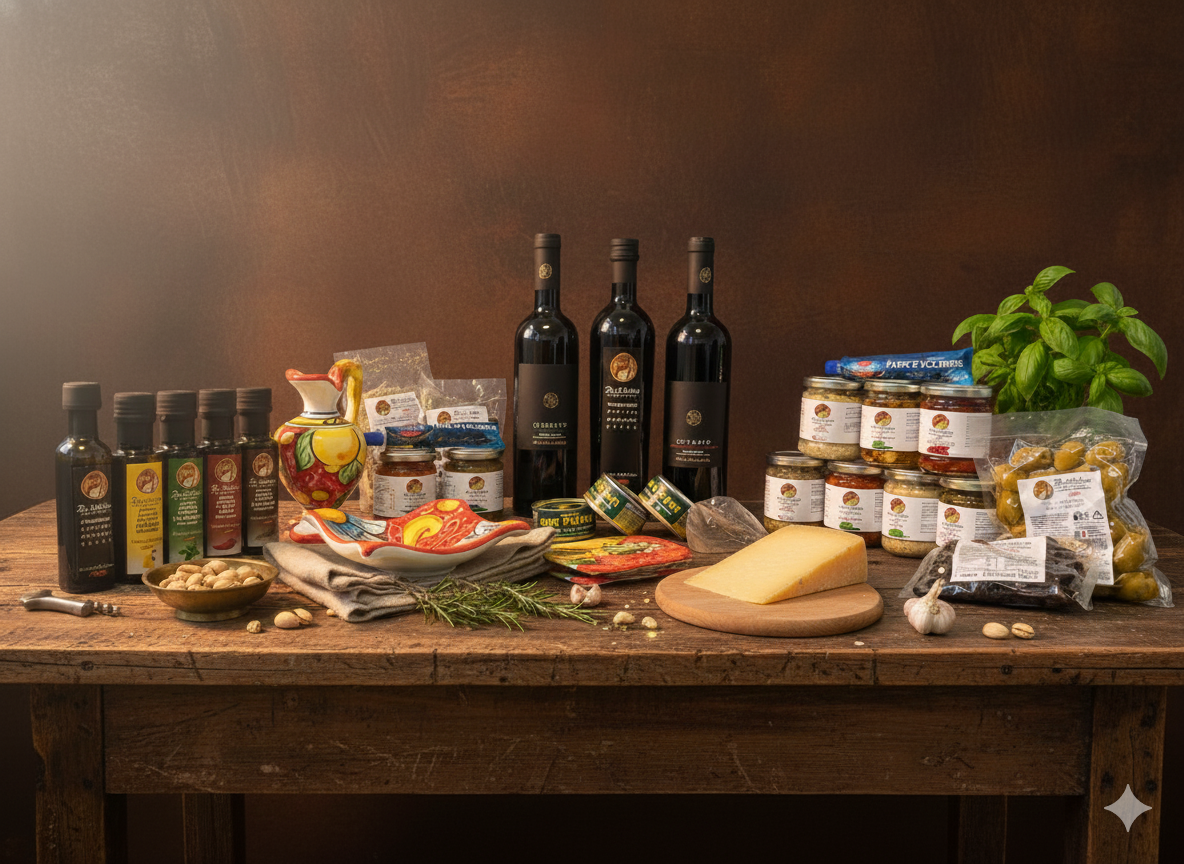 Geschenk- und Mahlzeitensets aus Sizilien